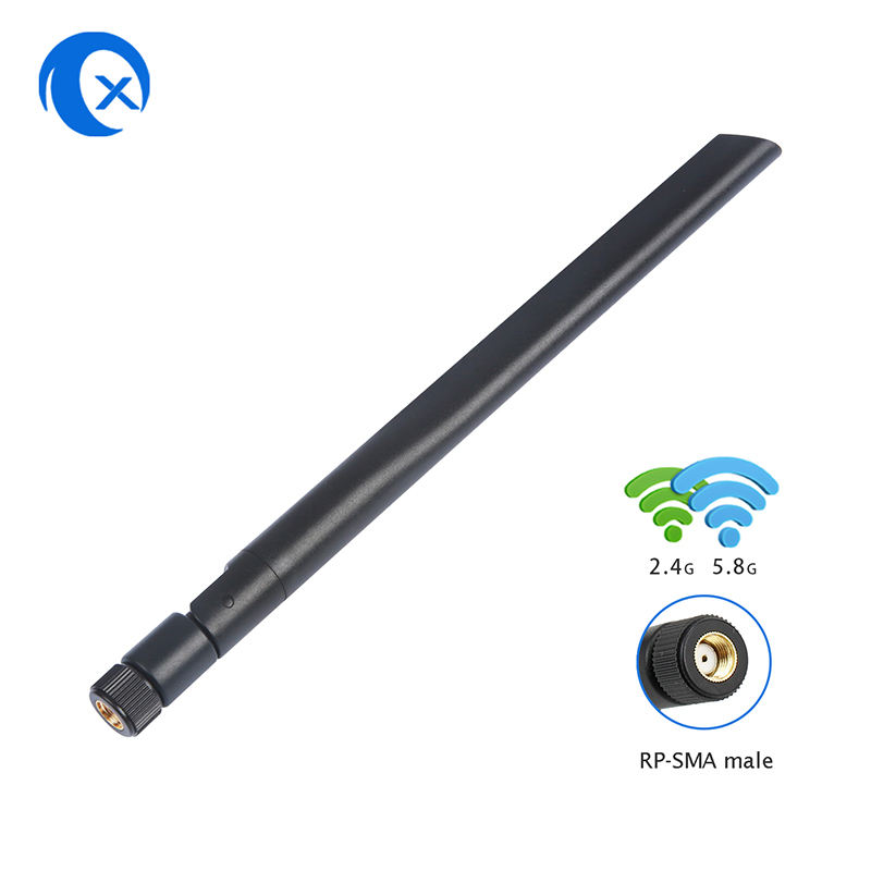 TX Electronics TX-AP089 Dual-Band WiFi Antenna → 2.4G 5.8G High Gain Wireless Antenna → RP-SMA Male plegable External Antenna